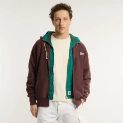 Merci x Champion - Sweat Full Zip Patch - Wine