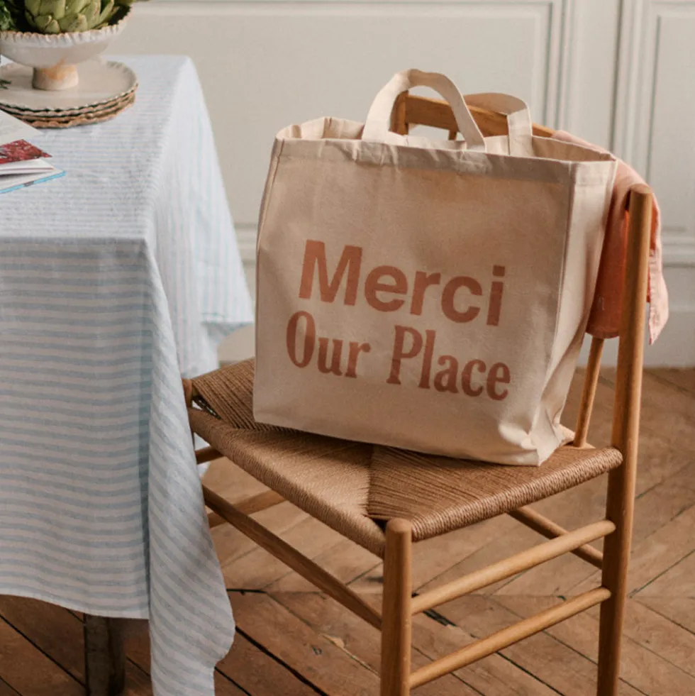Merci x Our Place - Totebag - Ecru