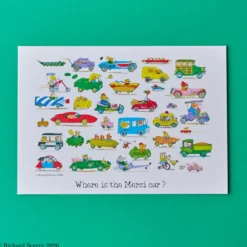 Merci x Richard Scarry - Affiche - Cars