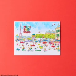 Merci x Richard Scarry - Carte postale - Paris