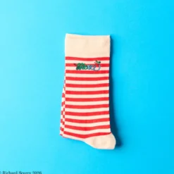Merci x Richard Scarry - Chaussettes Kids Merci - Rayures rouges