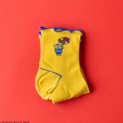 Merci x Richard Scarry - Chaussettes cochon - Jaune