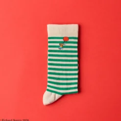 Merci x Richard Scarry - Chaussettes Kids Souris - Rayures vertes