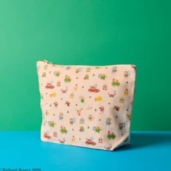 Merci x Richard Scarry - Pochette en coton Alphabet - Écru
