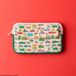 Merci x Richard Scarry - Porte Monnaie Candide Cars - Canvas & vert