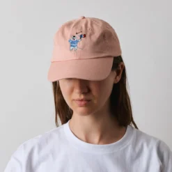 Merci x Shia McShia - Casquette Kids Mouse With A Flag - Rose