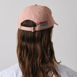 Merci x Shia McShia - Casquette Kids Mouse With A Flag - Rose