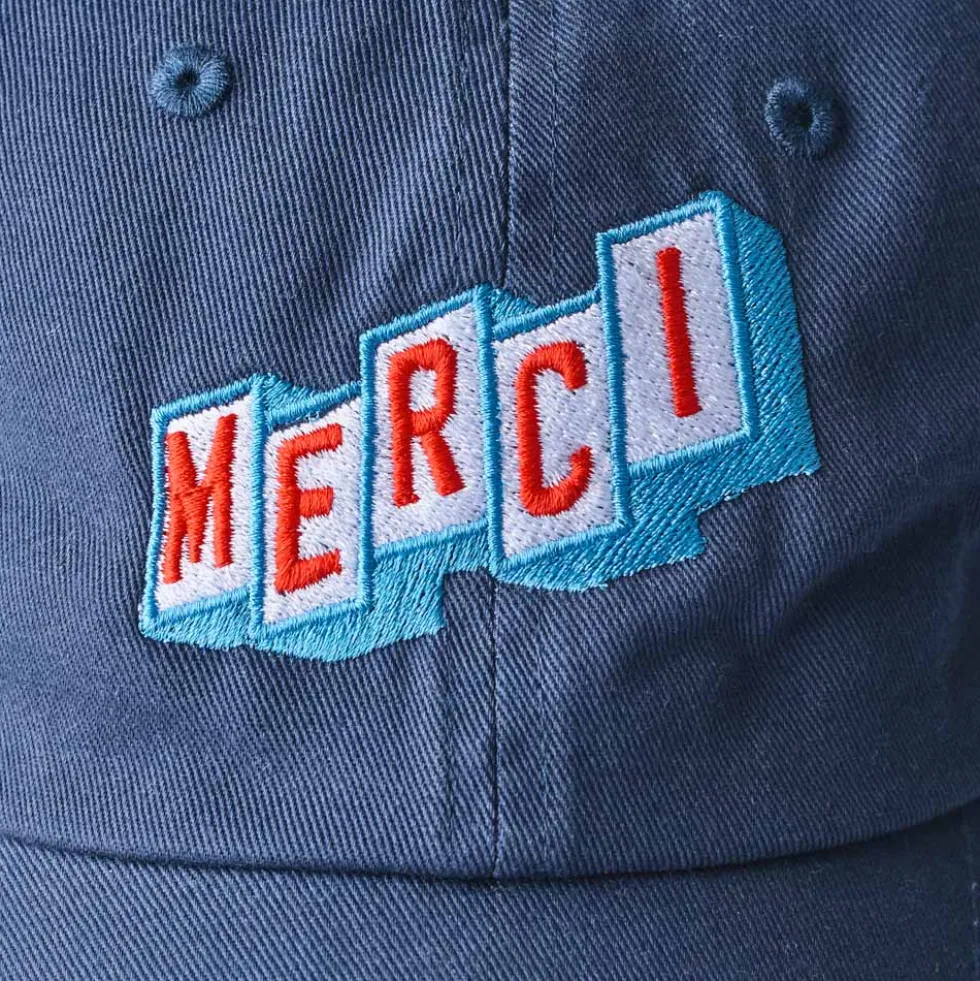 Merci x Shia McShia - Casquette Merci Blocks - Marine