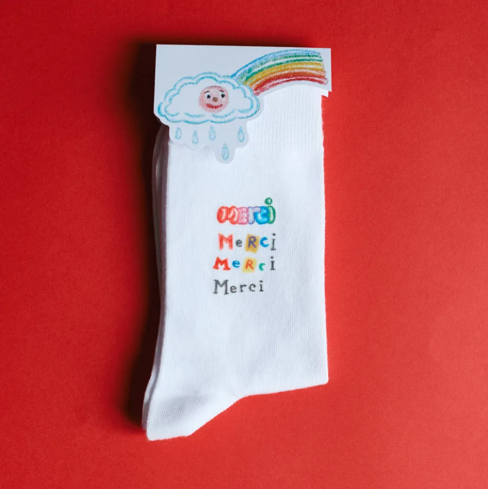 Merci x Shia McShia - Chaussettes Fiat & Merci