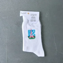 Merci x Shia McShia - Chaussettes Tour Eiffel & Merci