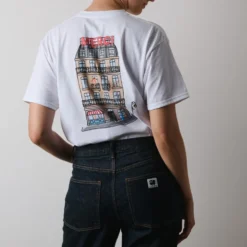 Merci x Shia McShia - T-Shirt Building - Blanc
