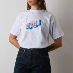 Merci x Shia McShia - T-Shirt Metro Snake - Blanc