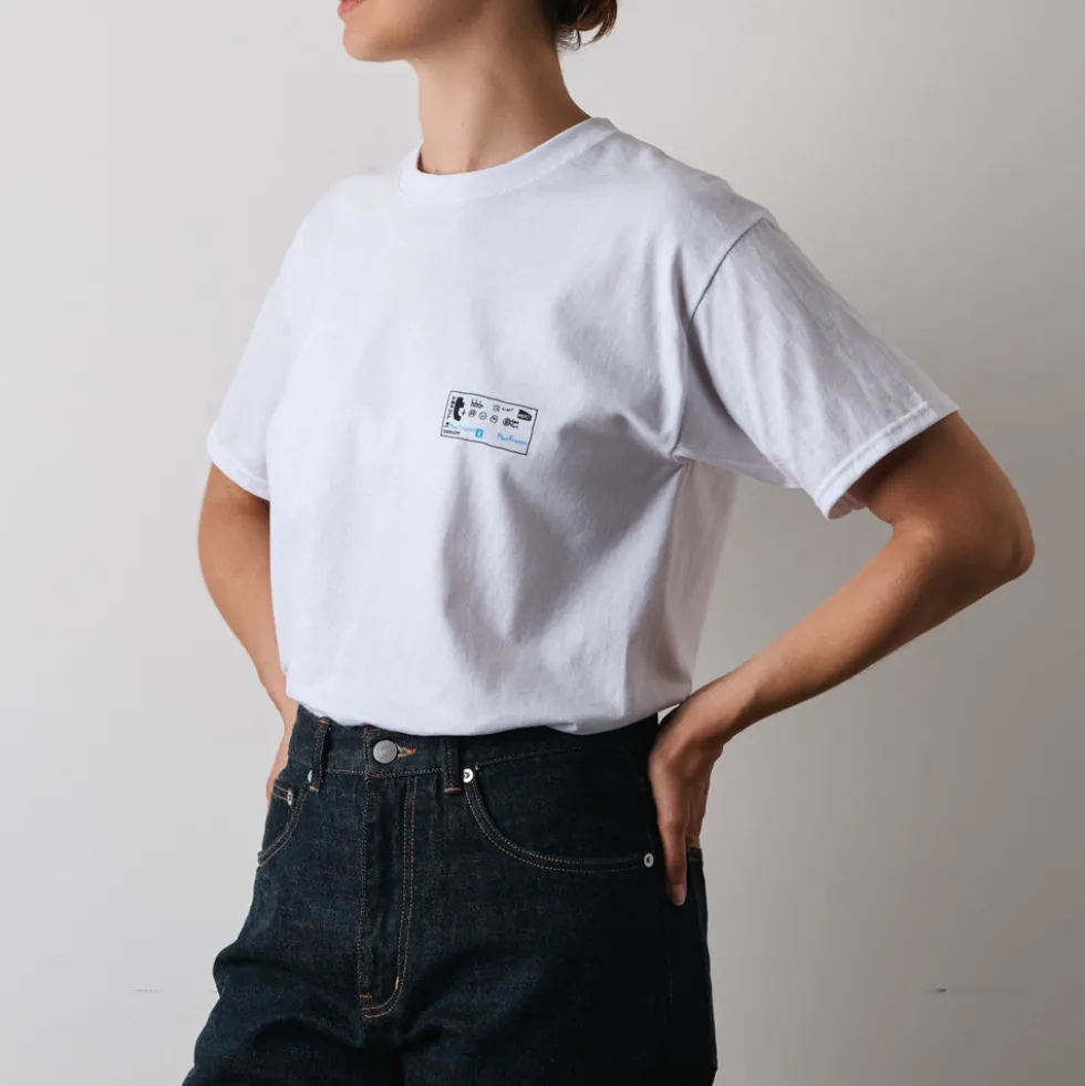 Merci x Shia McShia - T-Shirt Ticket De Metro - Blanc