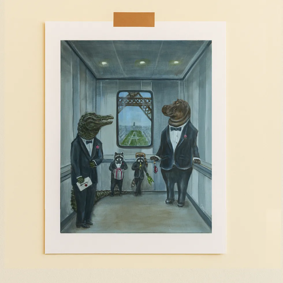 Merci x Travis Chapman - Affiche Sharped dressed and ready to go