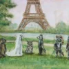 Merci x Travis Chapman - Eiffel Tower Sunset Wedding