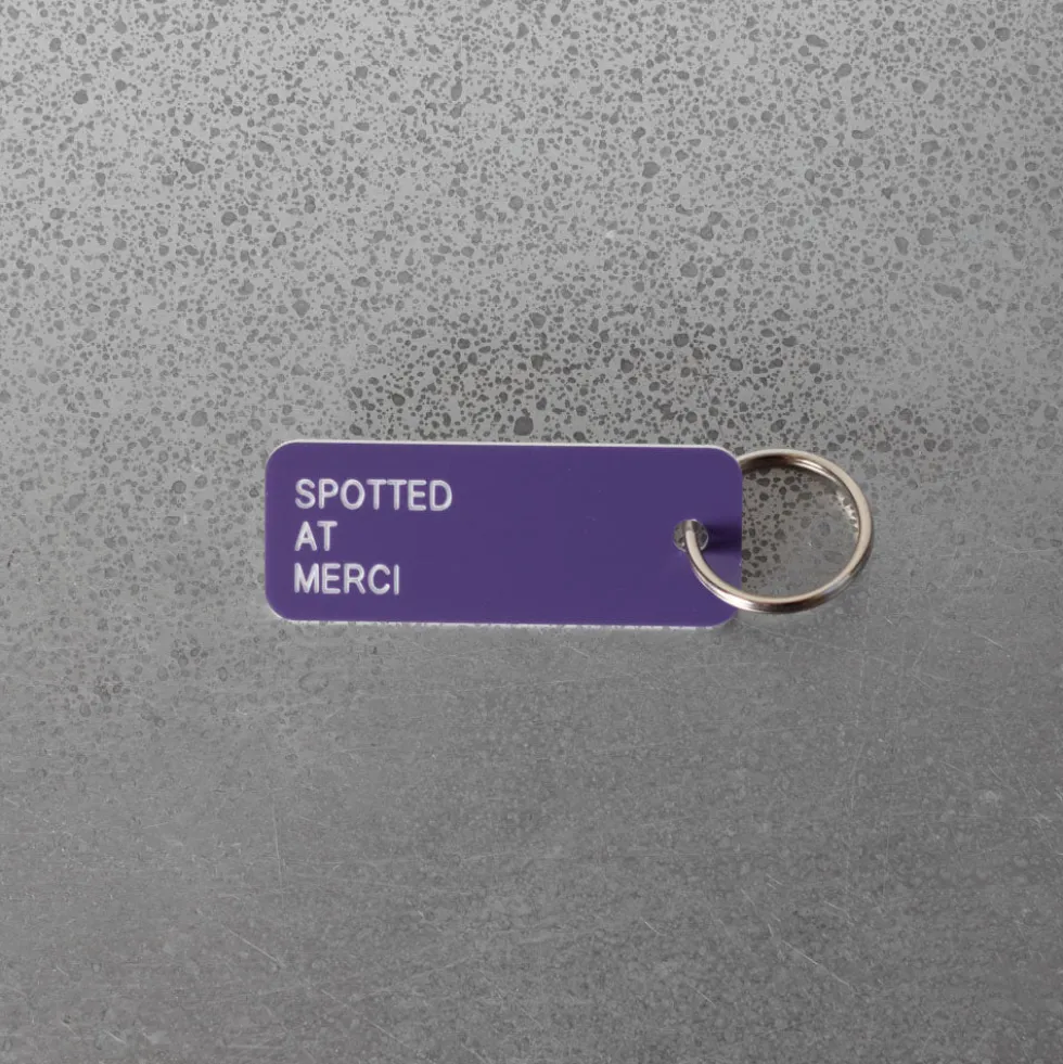 Merci x Various Keytags - Porte-clé "Spotted at Merci" - Violet