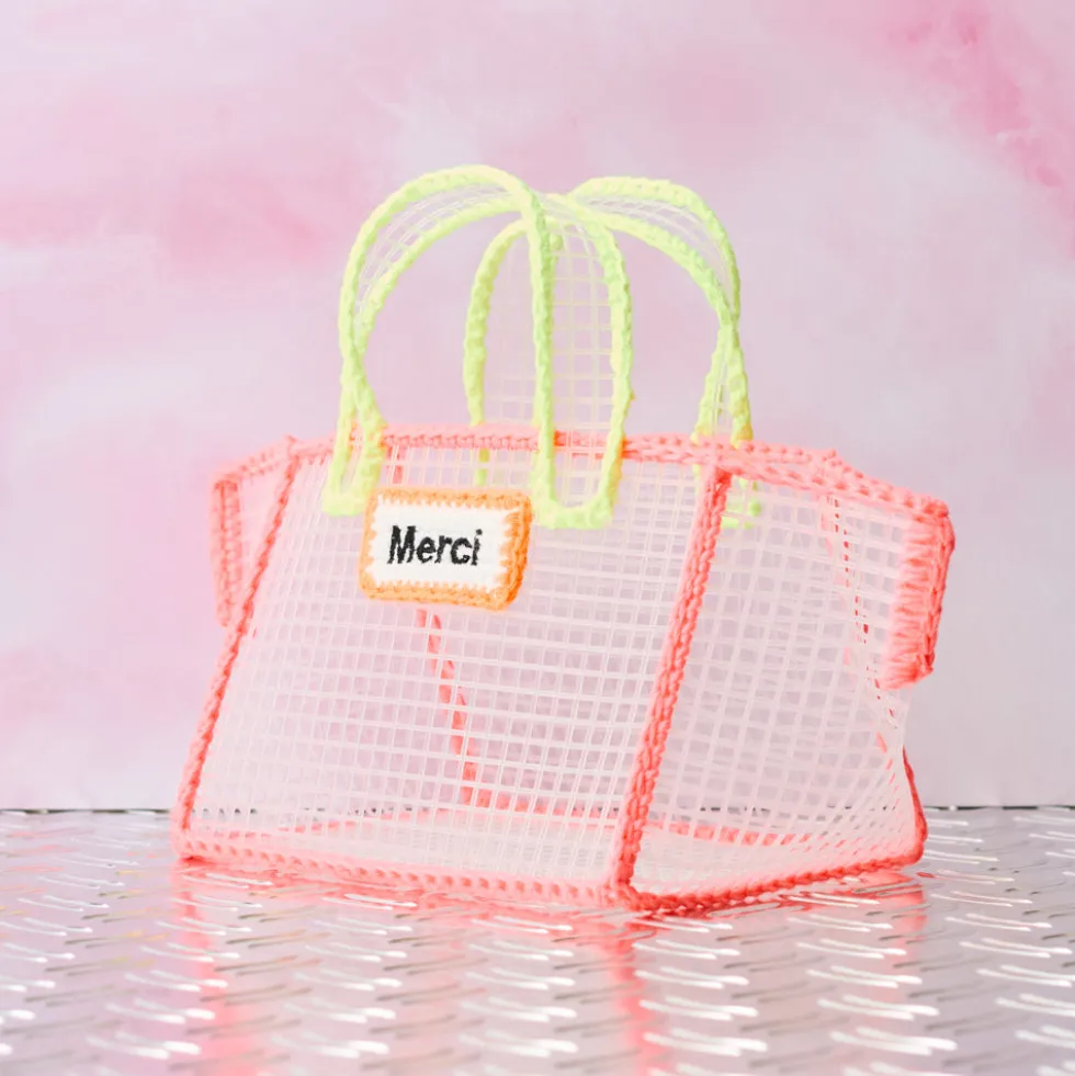 Mimi Salon x Merci - Sac Panier XS - Neon