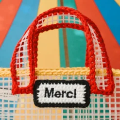 Mimi Salon x Merci - Sac Panier XS - Jaune & Rouge