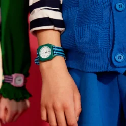 Mini Kyomo - Montre A day on Earth - Bleu & Vert