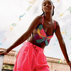 Mira Mikati - Top Papillon - Rose