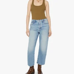 Mother - Jeans Ditcher Hover - Bleu