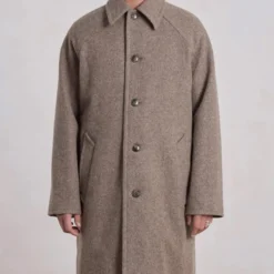 Museum Garments - Manteau Car Coat Raglan - Beige Chiné