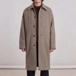 Museum Garments - Manteau Car Coat Raglan - Beige Chiné