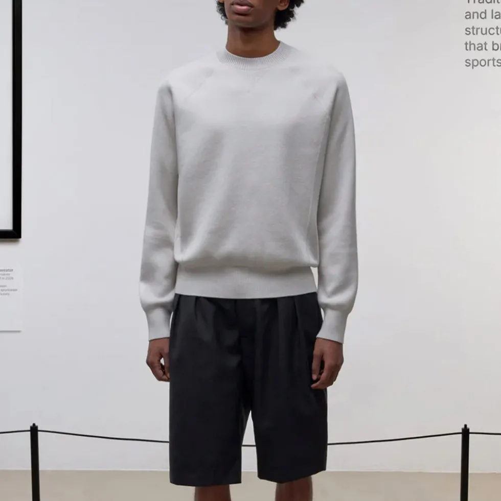 Museum Garments - Sweat Raglan Athletic - Gris Clair