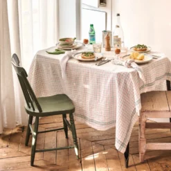 Nappe en lin lavé - Office Rose Vert