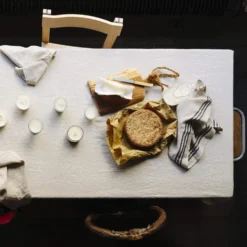 Nappe en lin lavé - Pierre