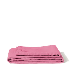 Nappe en lin lavé - Rose Garance