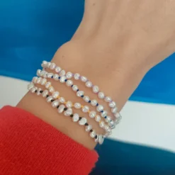 Nina Janvier - Bracelet Mini Soga - Vert Argent