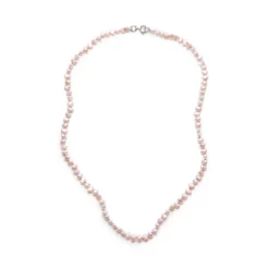 Nina Janvier - Collier Mini Soga - Rose Bonbon Argent