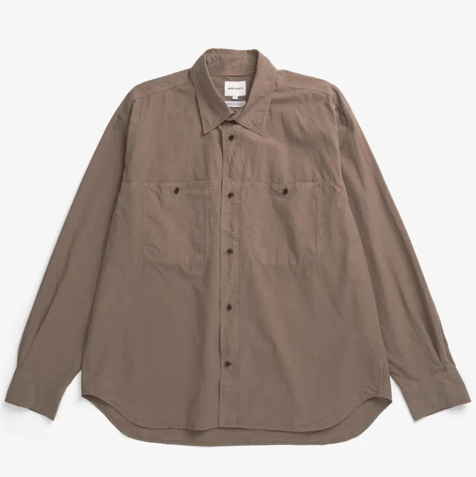 Norse Projects - Chemise Falster - Walnut