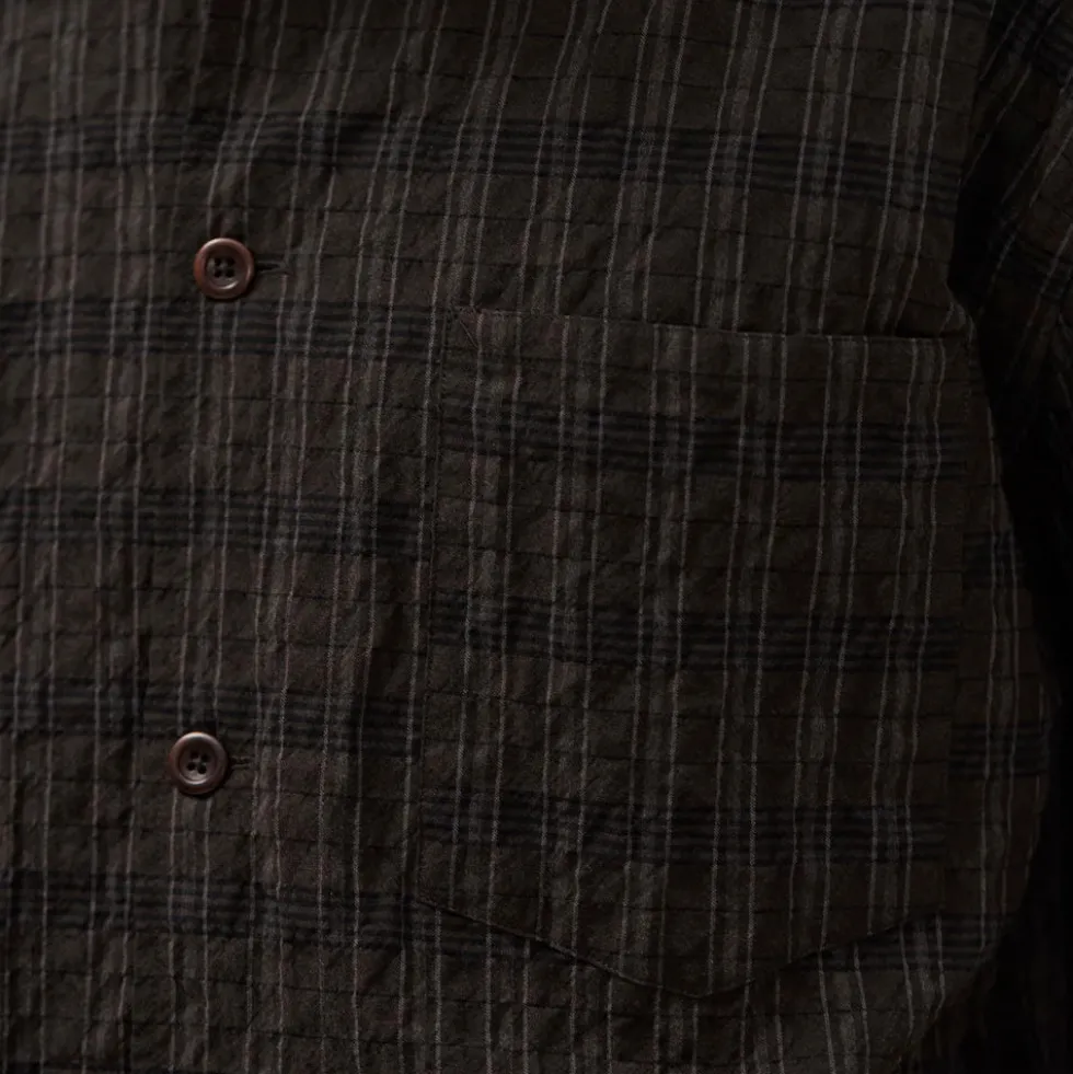 Norse Projects - Chemise Mols Check Camp - Marron