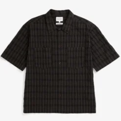 Norse Projects - Chemise Mols Check Camp - Marron