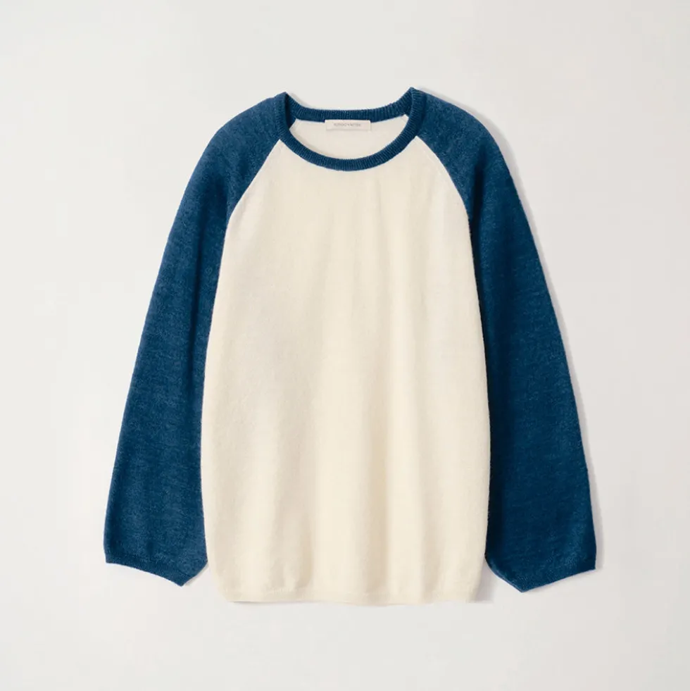 Nothing Written - Maille Palie - Ivoire & Bleu