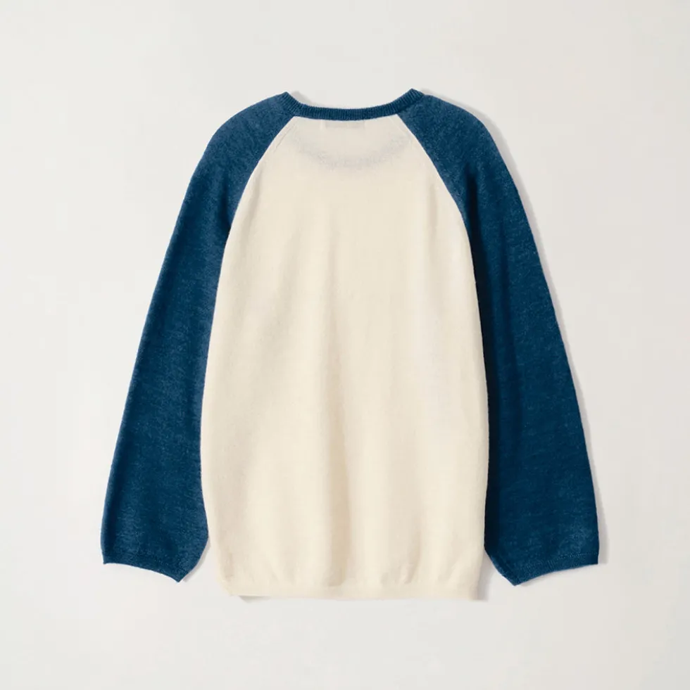 Nothing Written - Maille Palie - Ivoire & Bleu