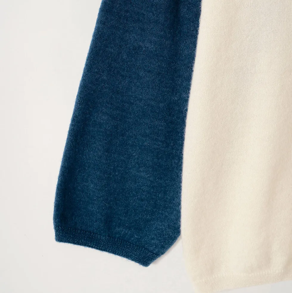 Nothing Written - Maille Palie - Ivoire & Bleu