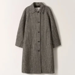 Nothing Written - Manteau Balmacan - Carreaux Marron