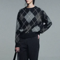 Nothing Written - Pull Marais Argyle - Gris