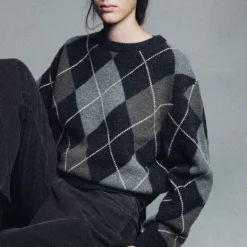 Nothing Written - Pull Marais Argyle - Gris