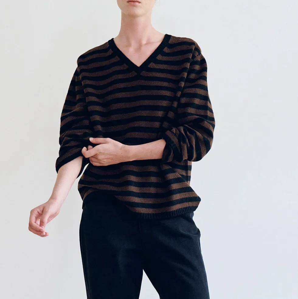 Nothing Written - Pull Molly - Rayures Marron