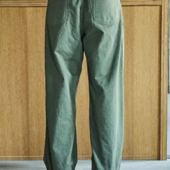 OrSlow - Pantalon utilitaire large à chevrons - Kaki
