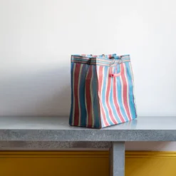 Panier carré - Rouge & Bleu