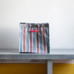 Panier carré - Rouge & Bleu