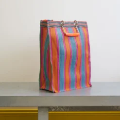 Panier Haut - Orange & Rose