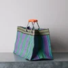 Panier rectangle - Vert & Violet