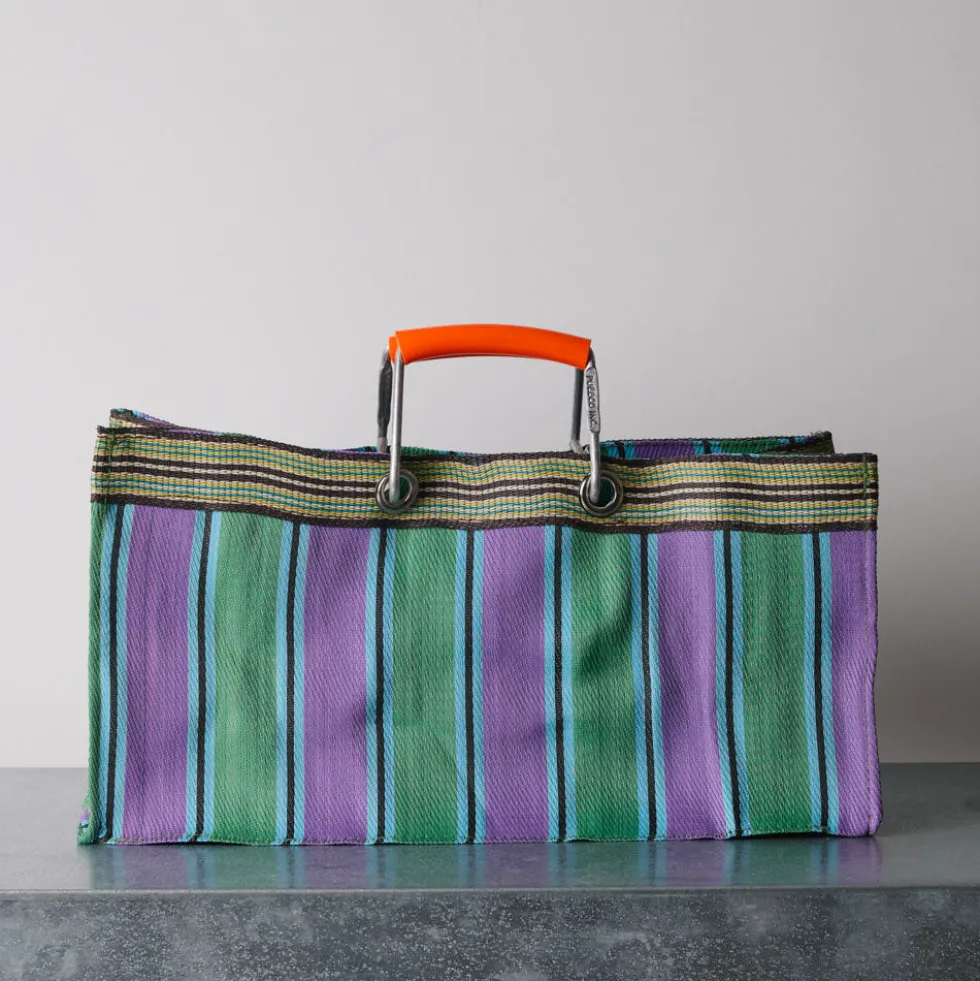 Panier rectangle - Vert & Violet