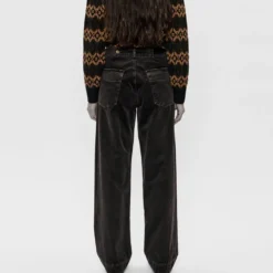 6397 - Pantalon Side Dart - Ebony
